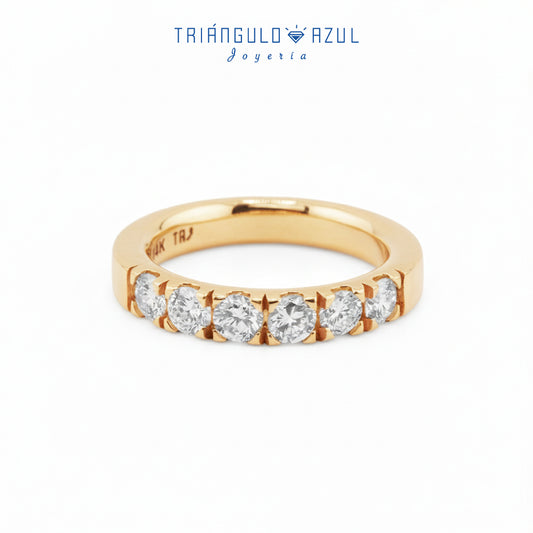 Churumbela Indu de Diamantes con 0.90 CTS Total en Oro Amarillo de 14K