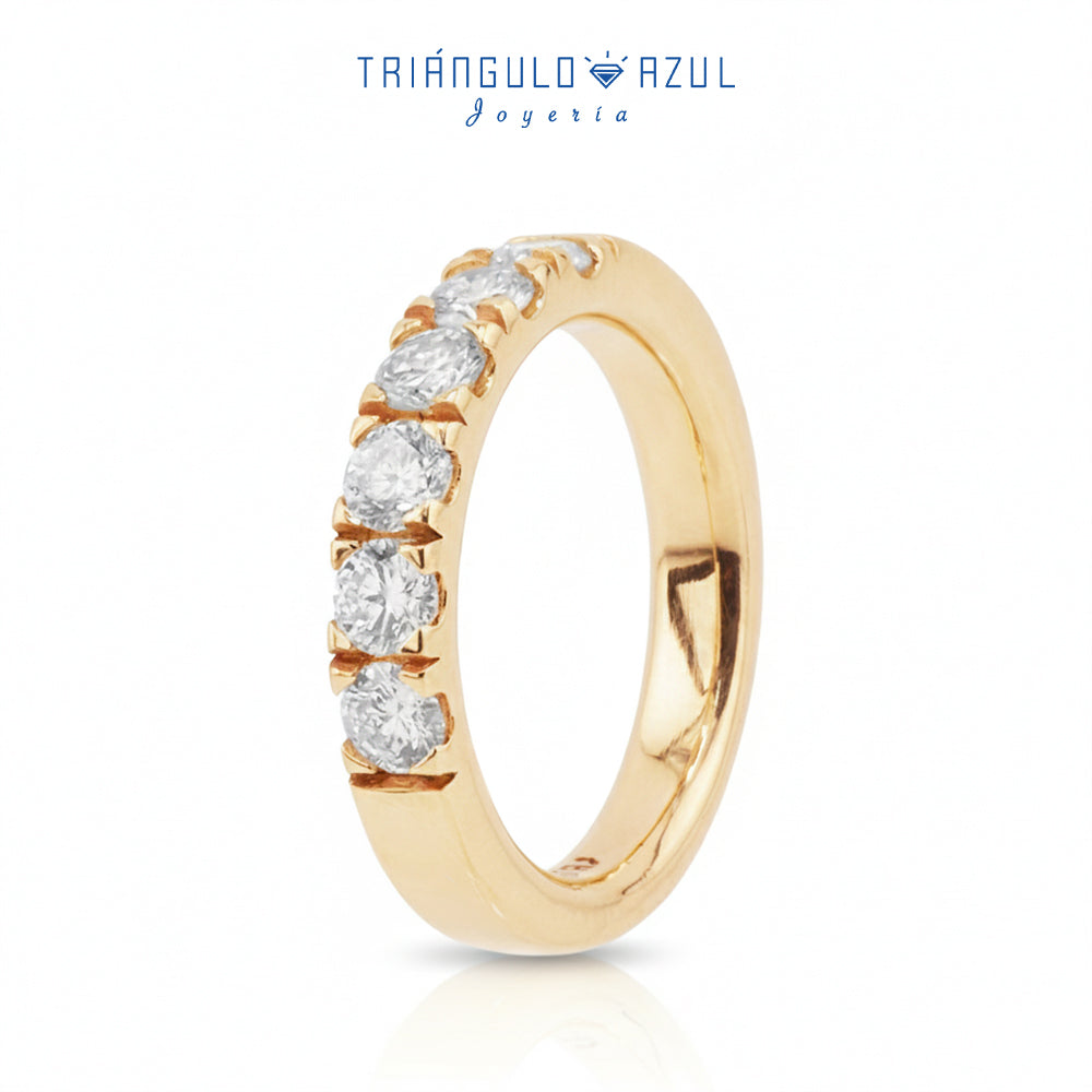 Churumbela Indu de Diamantes con 0.90 CTS Total en Oro Amarillo de 14K