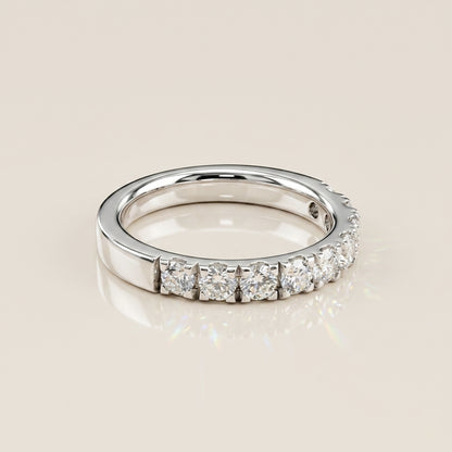 Churumbela Split Prong en Oro Blanco de 14K