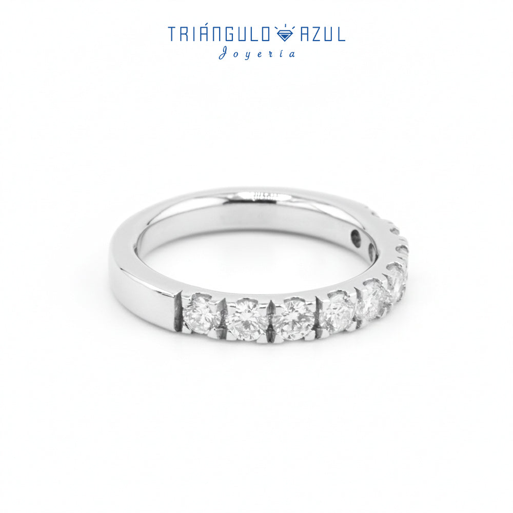 Churumbela Indu de Diamantes con 0.90 CTS Total en Oro Blanco de 14K