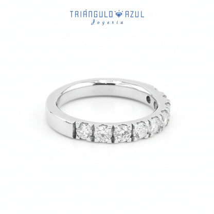 Churumbela Indu de Diamantes con 0.90 CTS Total en Oro Blanco de 14K