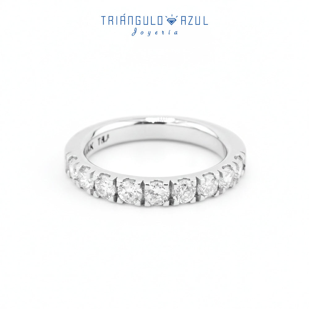 Churumbela Indu de Diamantes con 0.90 CTS Total en Oro Blanco de 14K