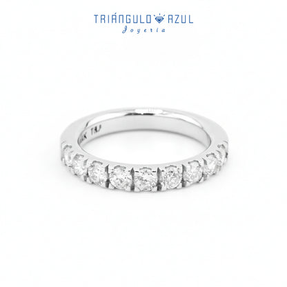 Churumbela Indu de Diamantes con 0.90 CTS Total en Oro Blanco de 14K