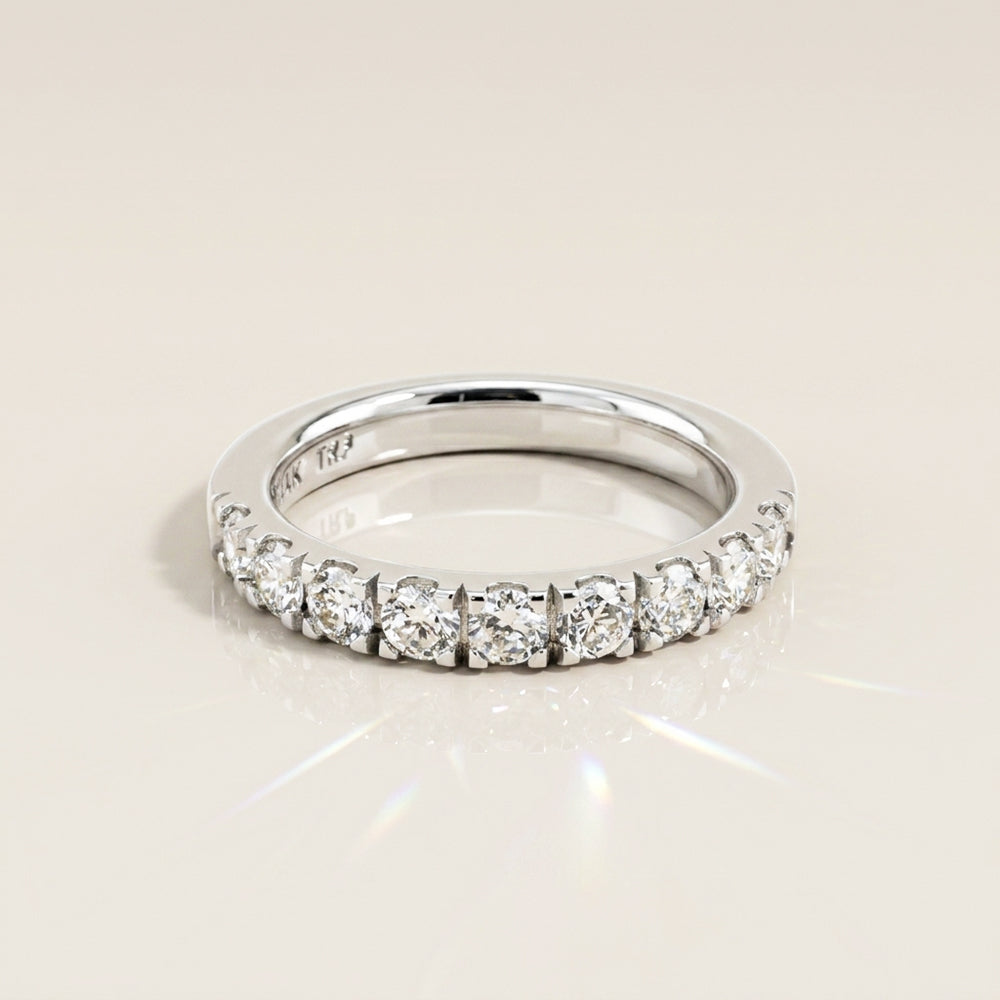 Churumbela Split Prong en Oro Blanco de 14K