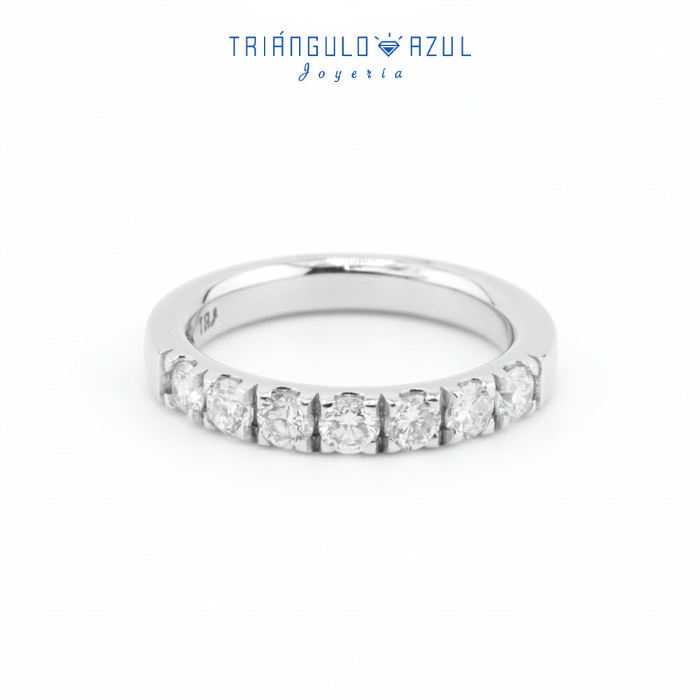 Churumbela Indu de Diamantes con 0.80 CTS Total En Oro Blanco de 14K