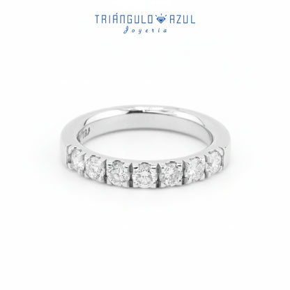 Churumbela Indu de Diamantes con 0.80 CTS Total En Oro Blanco de 14K