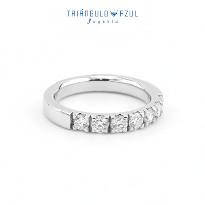 Churumbela Indu de Diamantes con 0.80 CTS Total En Oro Blanco de 14K