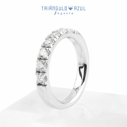 Churumbela Indu de Diamantes con 0.80 CTS Total En Oro Blanco de 14K