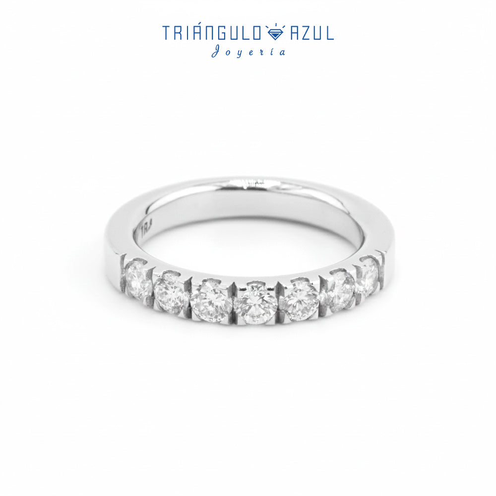 Churumbela Indu de Diamantes con 0.84 CTS Total en Oro Blanco de 14K