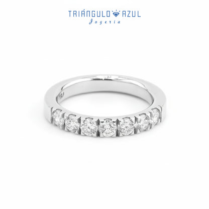 Churumbela Indu de Diamantes con 0.84 CTS Total en Oro Blanco de 14K