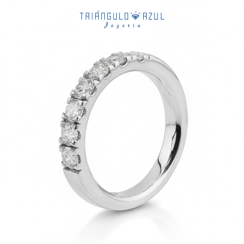 Churumbela Indu de Diamantes con 0.84 CTS Total en Oro Blanco de 14K