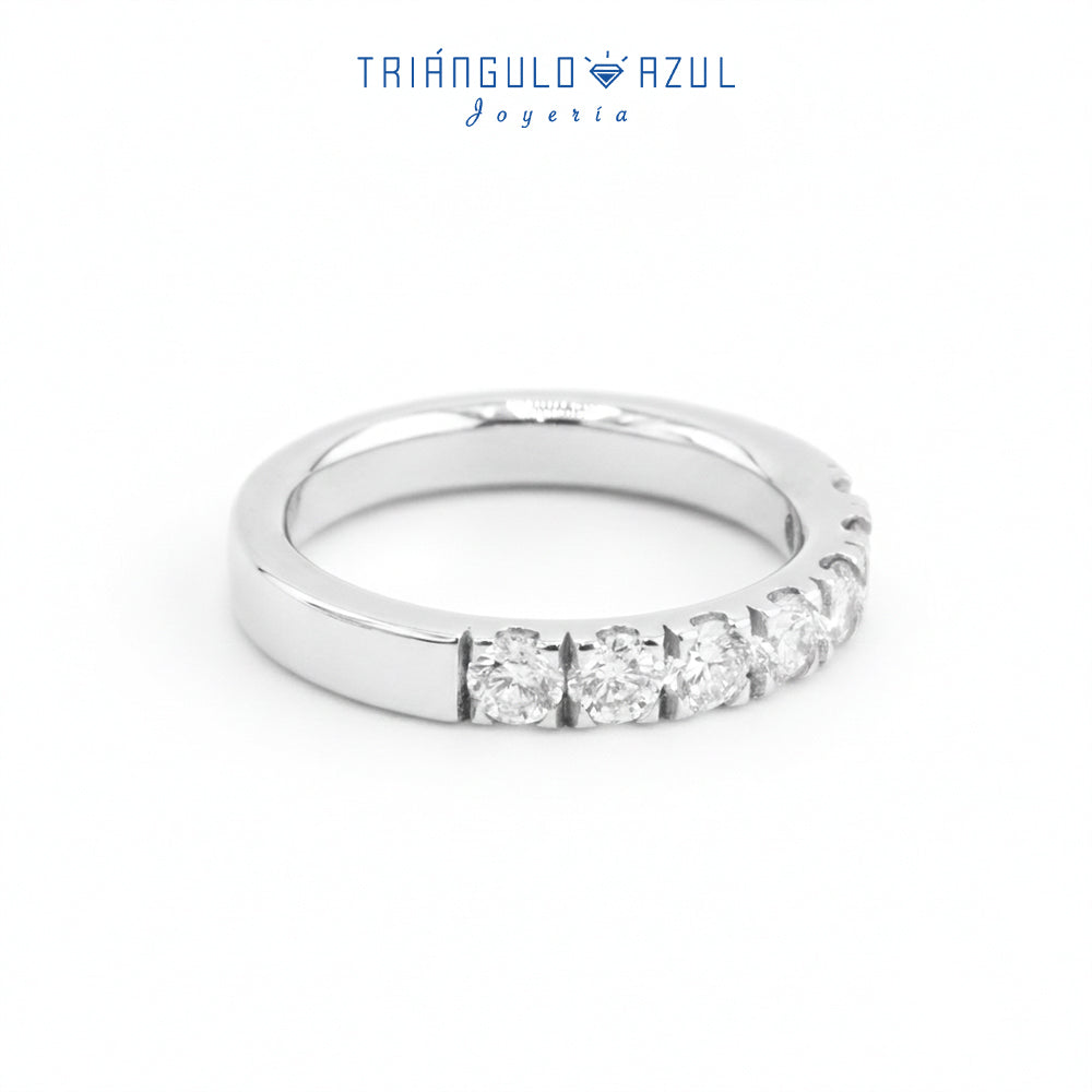 Churumbela Indu de Diamantes con 0.84 CTS Total en Oro Blanco de 14K