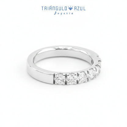 Churumbela Indu de Diamantes con 0.84 CTS Total en Oro Blanco de 14K