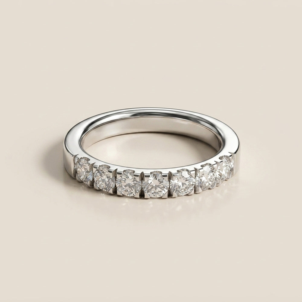 Churumbela Indu de Diamantes con 0.84 CTS Total en Oro Blanco de 14K