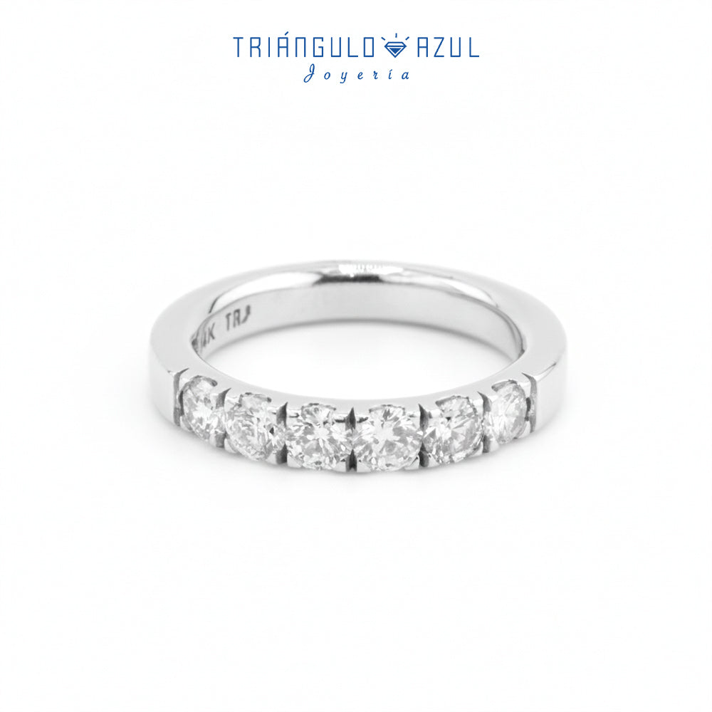 Churumbela Indu de Diamantes con 0.90 CTS Total en Oro Blanco de 14K