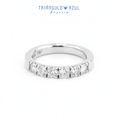 Churumbela Indu de Diamantes con 0.90 CTS Total en Oro Blanco de 14K