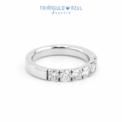 Churumbela Indu de Diamantes con 0.90 CTS Total en Oro Blanco de 14K