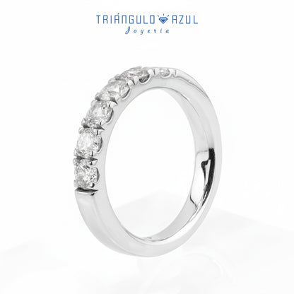 Churumbela Indu de Diamantes con 0.90 CTS Total en Oro Blanco de 14K