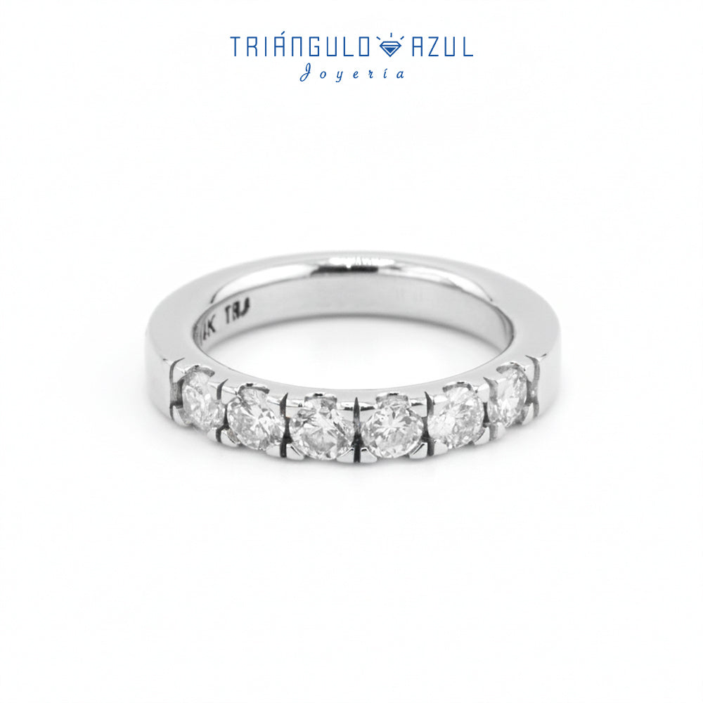 Churumbela Indu de Diamantes con 0.84 CTS Total en Oro Blanco de 14K