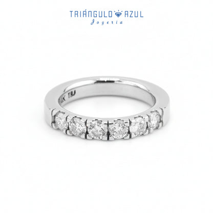 Churumbela Indu de Diamantes con 0.84 CTS Total en Oro Blanco de 14K