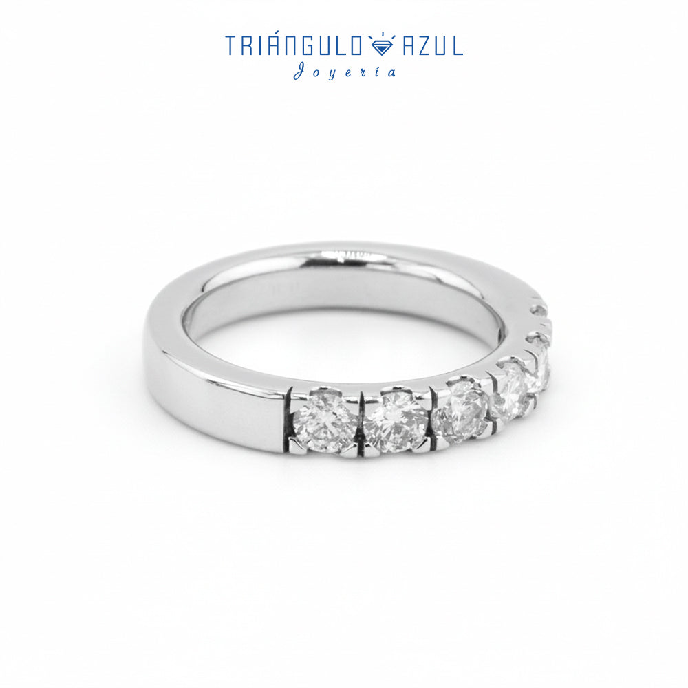 Churumbela Indu de Diamantes con 0.84 CTS Total en Oro Blanco de 14K