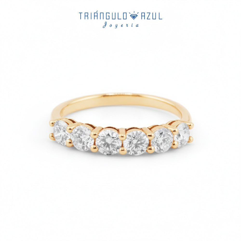 Churumbela Andrea de Diamantes con 1.12 CTS Total en Oro Amarillo de 14K