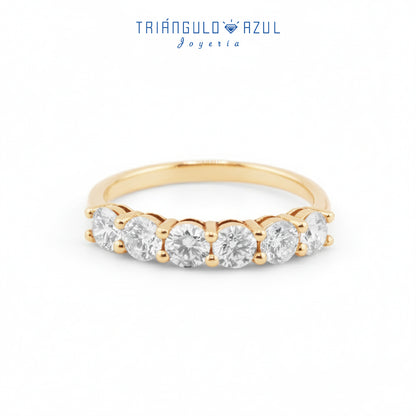 Churumbela Andrea de Diamantes con 1.12 CTS Total en Oro Amarillo de 14K