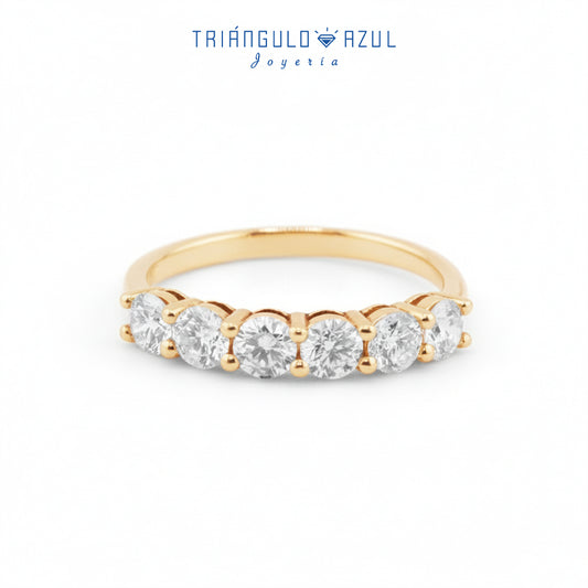 Churumbela Andrea de Diamantes con 1.12 CTS Total en Oro Amarillo de 14K