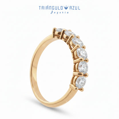Churumbela Andrea Con Diamantes con 1.00 CTS Total en Oro Amarillo de 14K