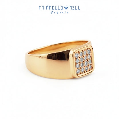 Anillo de Diamantes con 0.24 CTS Total en Oro Amarillo de 14K