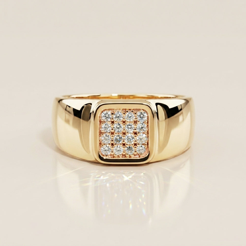 Anillo de Diamantes en Oro Amarillo de 14K