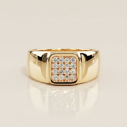Anillo de Diamantes en Oro Amarillo de 14K