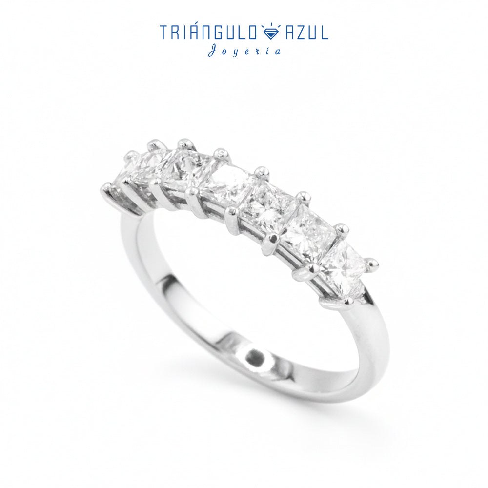 Churumbela de Diamantes con 0.85 CTS Total en Oro Blanco de 14K