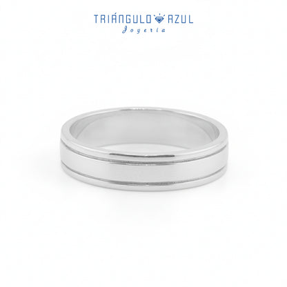 Argolla con 5 mm de Ancho en Plata