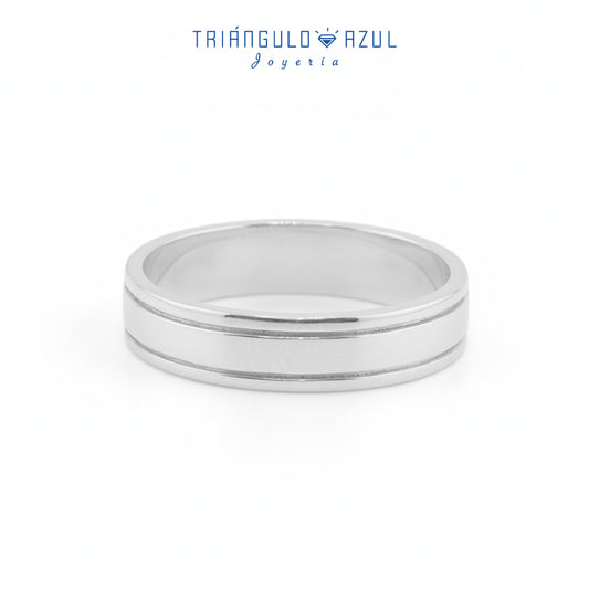 Argolla con 5 mm de Ancho en Plata