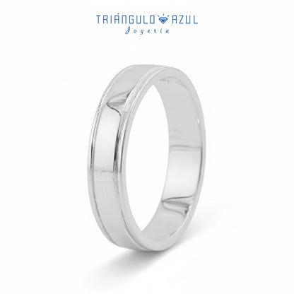 Argolla con 4 mm de Ancho en Plata