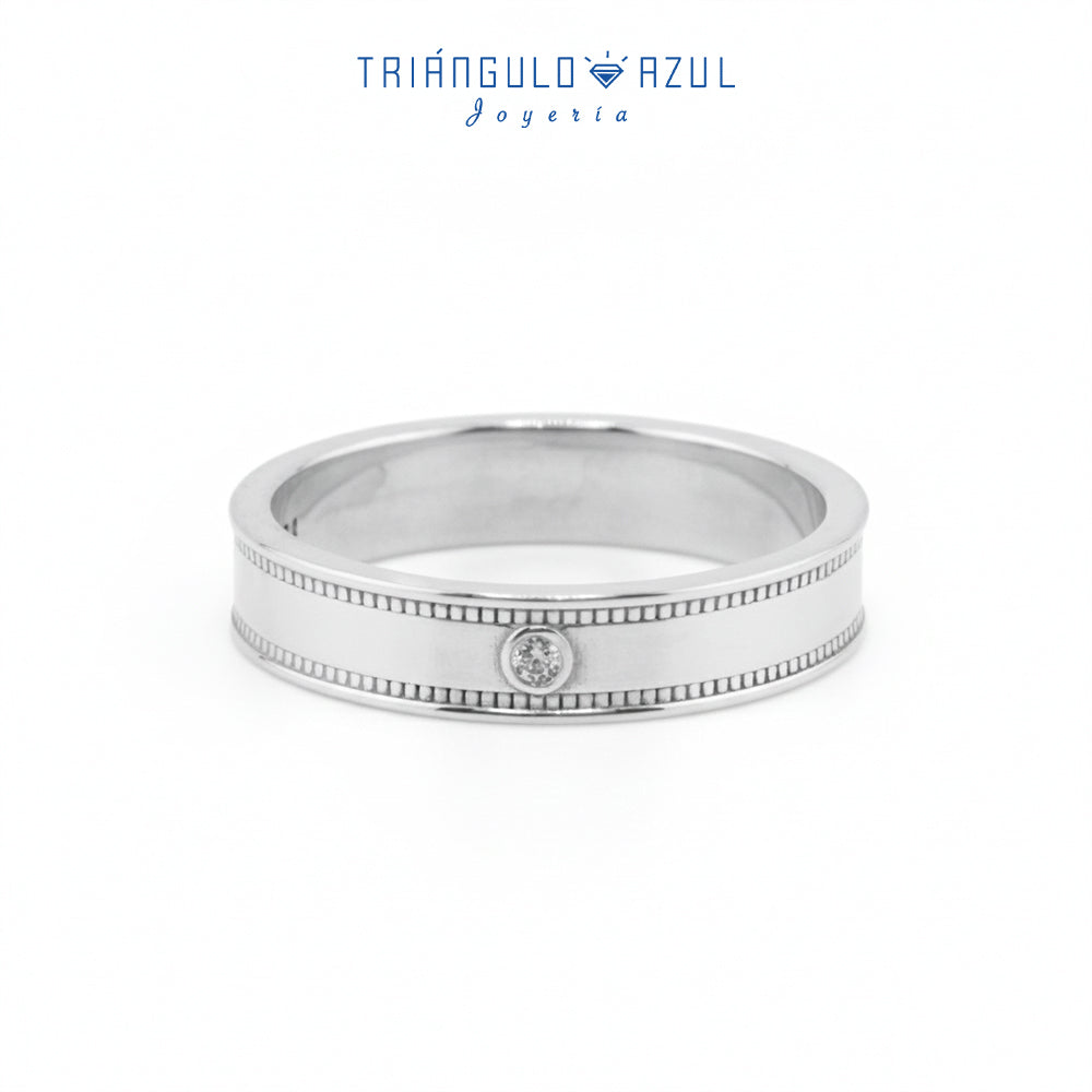 Argolla con 4 mm de Ancho en Plata