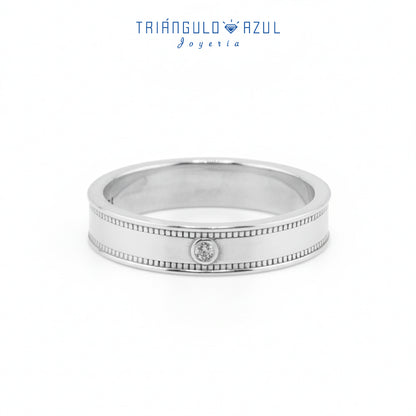 Argolla con 4 mm de Ancho en Plata