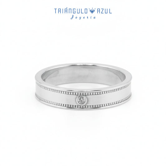 Argolla con 4 mm de Ancho en Plata