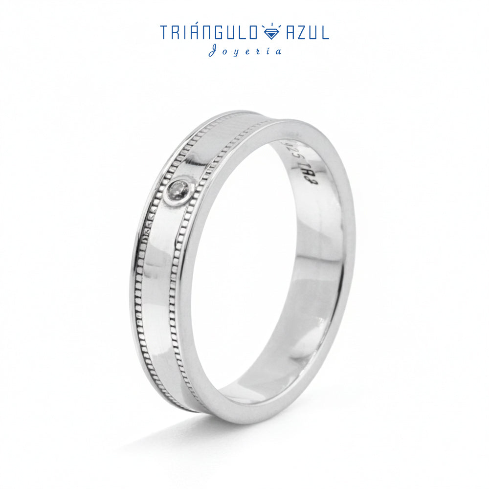 Argolla con 4 mm de Ancho en Plata