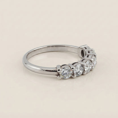 Churumbela Andrea con Diamantes en Oro Blanco de 14K