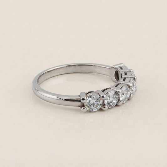 Churumbela Andrea con Diamantes en Oro Blanco de 14K