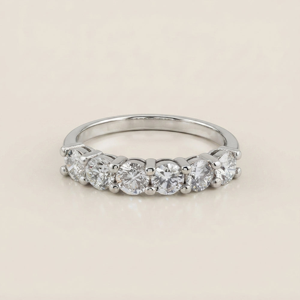 Churumbela Andrea con Diamantes en Oro Blanco de 14K