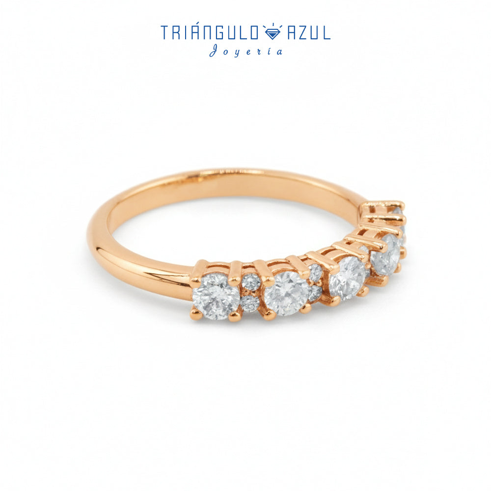 Churumbela Isabel con Diamantes con 0.58 CTS Total en Oro Amarillo de 14K
