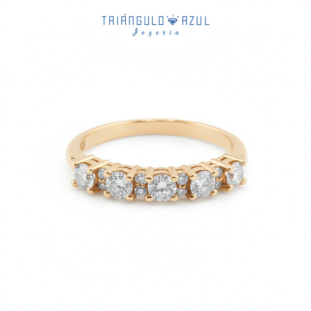 Churumbela Isabel con Diamantes con 0.58 CTS Total en Oro Amarillo de 14K