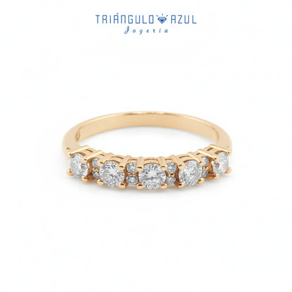 Churumbela Isabel con Diamantes con 0.58 CTS Total en Oro Amarillo de 14K
