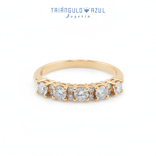 Churumbela Isabel con Diamantes con 0.58 CTS Total en Oro Amarillo de 14K