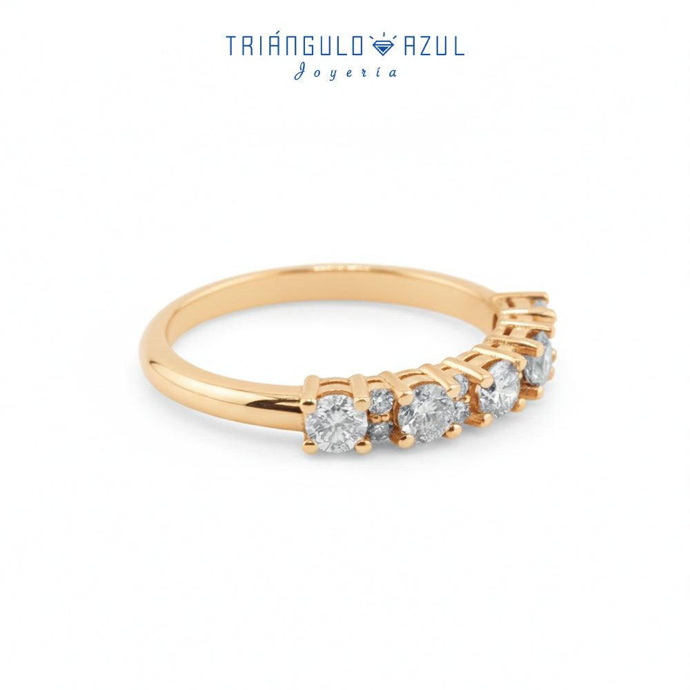 Churumbela Isabel con Diamantes con 0.58 CTS Total en Oro Amarillo de 14K