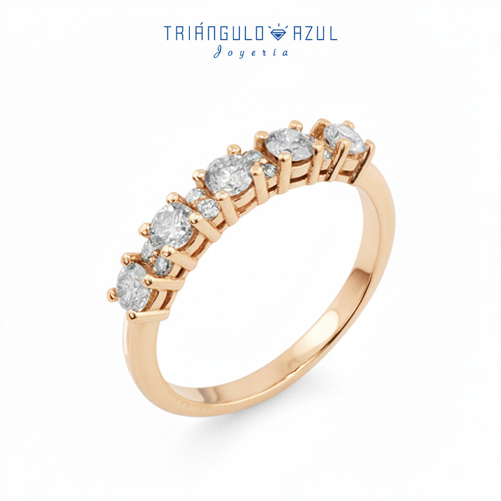 Churumbela Isabel con Diamantes con 0.58 CTS Total en Oro Amarillo de 14K