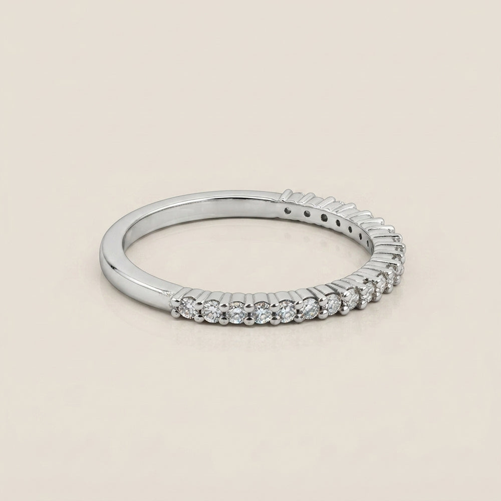 Churumbela Andrea con Diamantes en Oro Blanco de 14K